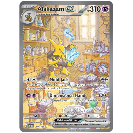 Alakazam Ex 201/65 Pokemon Scarlet & Violet 151