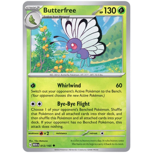 Butterfree 012/165 - Pokemon Scarlet & Violet 151