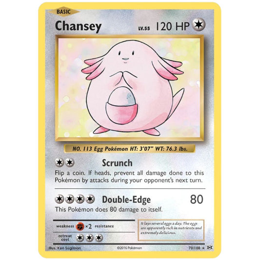 Chansey - 70/108 - XY: Evolutions Singles