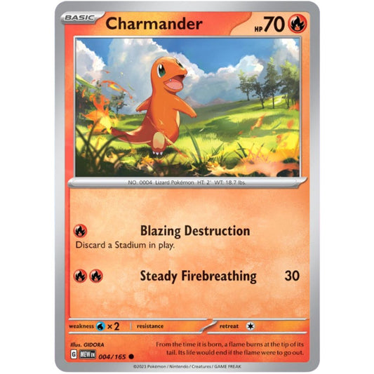 Charmander - 004/165 - Pokemon Scarlet & Violet 151