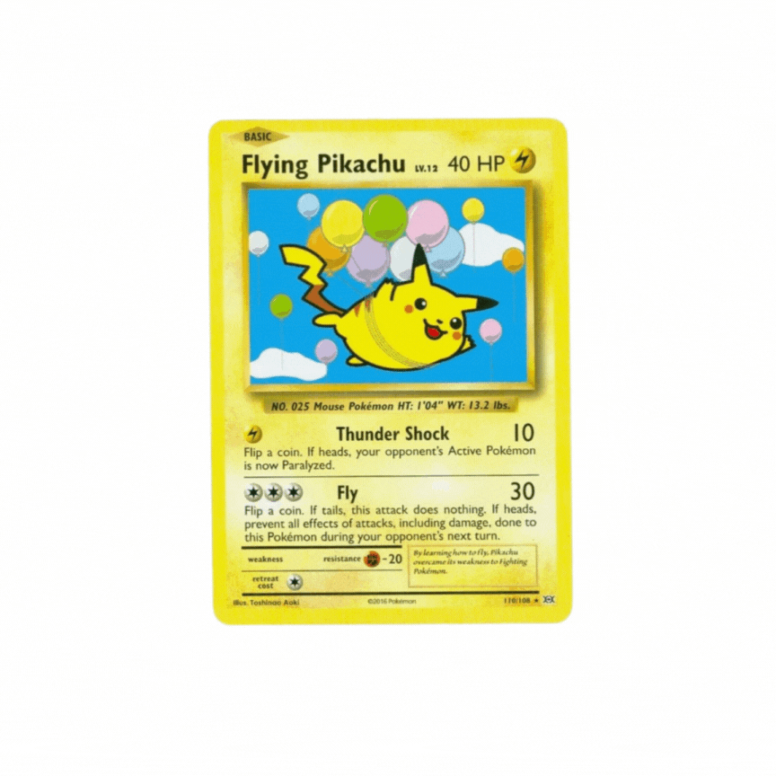 Flying Pikachu 110/108 Pokemon XY: Evolutions