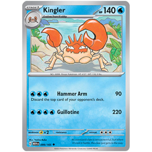 Kingler 099/165 - Pokemon Scarlet & Violet 151