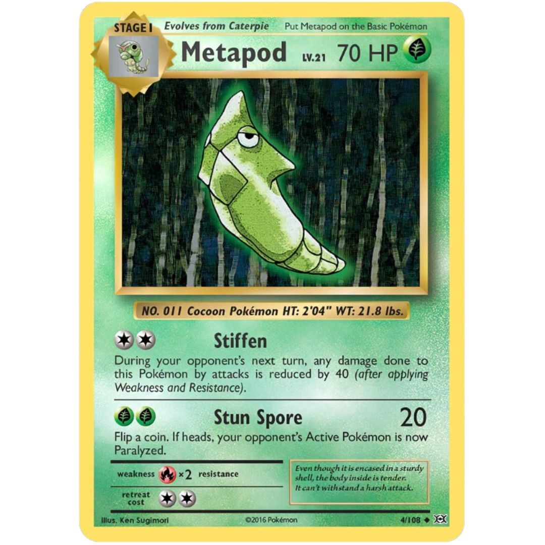 Metapod - 4/108 - XY: Evolutions Singles