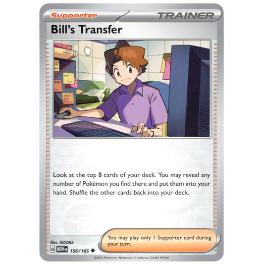 Bill`s Transfer 156/165 - Pokemon Scarlet & Violet 151